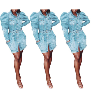 2020 dames printemps Outwear à manches longues femmes vêtements <span class=keywords><strong>Plus</strong></span> la taille <span class=keywords><strong>midi</strong></span> femmes Jeans veste en jean manteau - Product Image 1