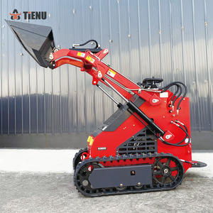 Mini-chargeuse sur pneus Tienu 2026 avec moteur diesel et déplacement sur chenilles, godet haute efficacité pour l'agriculture et le jardinage - Product Image 4