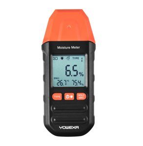 Yowexa YW-212 Alta Precisão Madeira Umidade <span class=keywords><strong>Tester</strong></span> Higrômetro Timber Damp Detector Árvore Densidade Digital Madeira Umidade Medidor - Product Image 1