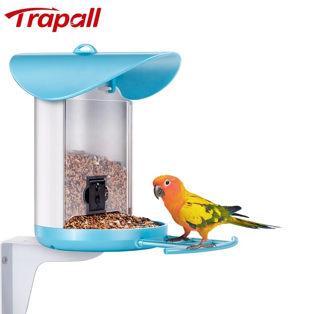 Outdoor Eco-Friendly Plastic Smart Bird Feeder with WiFi Remote HD Birdwatching Camera for Indoor Outdoor Use