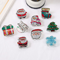 Nouveau arbre de noël bonhomme de neige cloche cheveux accessoires automne hiver pinces à cheveux mignon noël cheveux griffe pour la fête