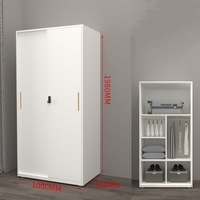 Haute qualité longue durée 3 portes coulissantes armoire imprimée en métal énorme espace casier de rangement armoire armoire en acier pour la maison