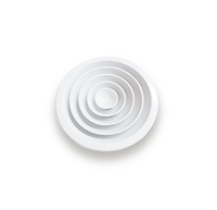Diffuseur d'air de plafond rond en aluminium pour CVC avec registre papillon, grille d'admission d'air pour conduit de climatisation