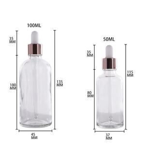 Bouteille de lotion cosmétique en verre à pompe, flacon d'attar, flacon compte-gouttes personnalisé de 100 ml, marque privée - Product Image 3