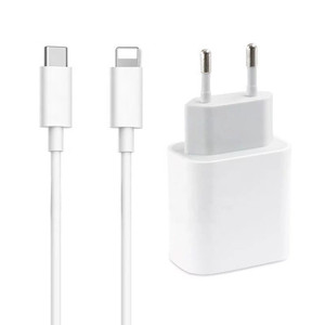 Pd Fast Charger 20W Type C Foldable <b>Adapter</b> Us Uk <b>Eu</b> <b>Plug</b> White - Product Image 2