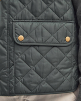 Gilet d'hiver pour homme, écologique, respirant, coupe-vent, avec tissu tissé matelassé en losanges, fermeture éclair bidirectionnelle sur le devant, boutons-pression métalliques