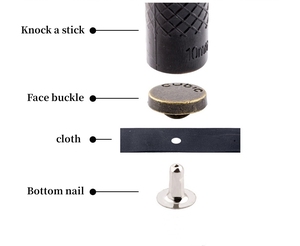 Thời trang tùy chỉnh jeans kim loại nấm đinh tán Báo Chí <span class=keywords><strong>Stud</strong></span> đầu Snap Nút may đinh tán - Product Image 6