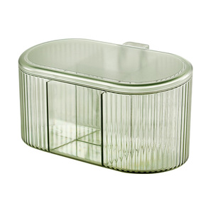 Food Refrigerator <b>Storage</b> <b>Container</b> Organizer <b>Container</b> with Lid <b>Kitchen</b> Airtight Plastic Transparent Spice Jar Rack Set - Product Image 3