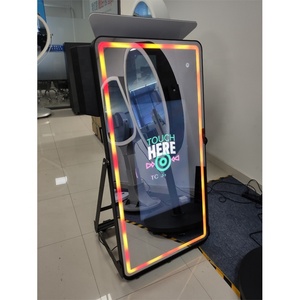 Wedding Large Screen Adjustable Foldable <strong>Selfie</strong> Miroir Full Set Magic Mirror Photo Booth Machine Led <strong>Frame</strong> With Printer - Product Image 3