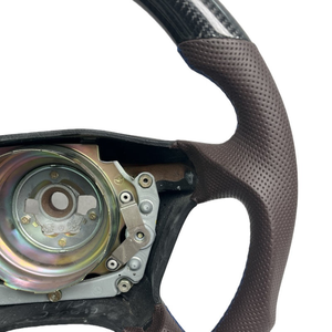 Volant personnalisé en cuir perforé en fibre de carbone pour Mercedes-Benz <span class=keywords><strong>E55</strong></span> <span class=keywords><strong>AMG</strong></span> W211 W212 W219 Classe E Classe G 463 - Product Image 4