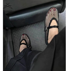 Scarpe basse da donna <span class=keywords><strong>con</strong></span> <span class=keywords><strong>fibbia</strong></span> da donna in maglia di nuovo Design da donna scarpe comode da Ballerina Mary Jane Flats sandali scarpe basse - Product Image 6