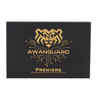 Boîtes en papier personnalisées imprimées, boîte magnétique noire, logo estampé à chaud en feuille d'or, insert en mousse EVA découpé sur mesure, boîte d'emballage en papier
