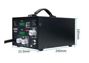 Воздушный насос BGA 852D + с двойным дисплеем, Электрический припой с паяльником и термофеном для ремонта, регулировка постоянной температуры, два в одном - Product Image 2