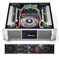 FQ-1000 2U 2x1000W Profesyonel D Sınıfı Yüksek Güçlü Stereo PA Metal Amfi 8 Ohm Raf Montajlı XLR Speakon Sahne DJ KTV Kilise için