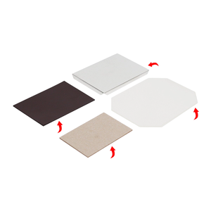 Hiệu quả cao hình chữ nhật 80*53mm tủ lạnh nam châm nút Huy hiệu làm + 80*53mm Giấy cắt + 200pcs tủ lạnh nam châm thành phần - Product Image 1