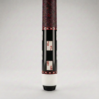 Queue de billard incrustée 1/2, queue de billard avec élément carte à jouer, pointe de 12,5 mm, joint métallique, logo personnalisé disponible, vente directe usine