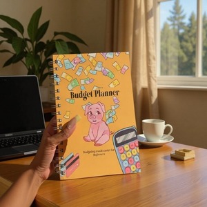 Budget Pig <b>Planner</b> Spiral Bound Digital Printing Household <b>Daily</b> Necessity <b>Notebook</b> - Product Image 2