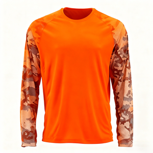 T-shirt décontracté à manches longues avec logo personnalisé, durable, facile d'entretien, séchage rapide, protection solaire, tissu léger et respirant - Product Image 3