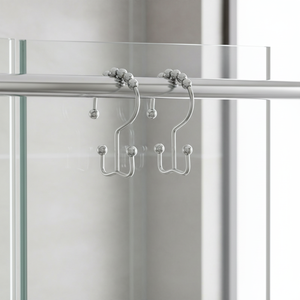 Crochet de douche mural double face en acier inoxydable, anti-rouille - Product Image 1