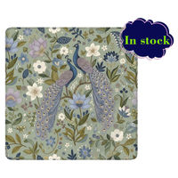 Tapis de Mahjong en Caoutchouc Grande Taille 32,5 pouces Motif Floral Paon, Antidérapant, Housse de Table Décorative pour Jeu de Mahjong Américain, Vente en Gros Usine