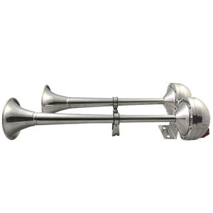 <span class=keywords><strong>Klaxon</strong></span> à air double tube TZ-318-5 de 17 pouces, 12/24V, en alliage de zinc, 600 dB, sirène de camion, <span class=keywords><strong>train</strong></span> pour voitures OLIVER - Product Image 2