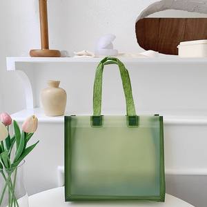 Sacs fourre-tout en PVC transparent imprimables en gros, logo personnalisé imprimé, <span class=keywords><strong>pochette</strong></span> rectangulaire debout pour la plage ou cadre <span class=keywords><strong>photo</strong></span> - Product Image 5