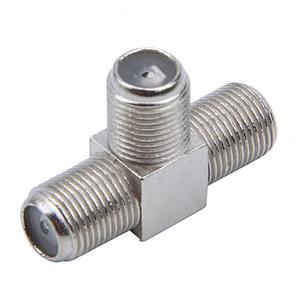 F Female до 2 F женский разъем тройной T RF адаптер Коннектор 3-х полосная сплиттер - Product Image 3