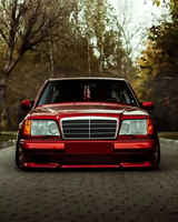 Kit de Carrocería con Alerón Delantero y Trasero, Faldones Laterales y Alerón Trasero, Compatible con los Modelos Mercedes-Benz Clase E S124 W124 AMG (pre-995)