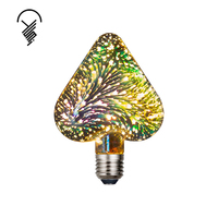 5W E27 B22 Base Haute Qualité Décoration De Fête De Mariage Atmosphère Lumière 3D Feu D'artifice G95 Led Filament Ampoule Lumière