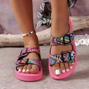 Summer New Trend Large Size Sandals for Women Color European and American Style Platform Beach <b>Shoes</b> - Product Image 4