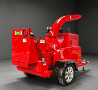 Vente flash : Broyeur de bois diesel auto-alimenté 50 CV, alimentation hydraulique, broyeur de bois mobile