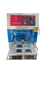 Plateau de conteneurs alimentaires à entraînement pneumatique à puissance de table Équipement de scellage frais Machine à sceller les conteneurs de fruits et légumes - Product Image 2