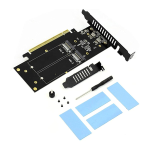 JEIFactory 4x NVMe PCIe 4.0 Carte adaptateur 256Gbps X16 Bifurcation prend en charge le <span class=keywords><strong>RAID</strong></span> 0/1/<span class=keywords><strong>5</strong></span> pour boîtier de disque dur SSD M.2 - Product Image 3