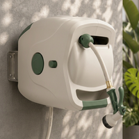 Enrouleur de tuyau rétractable OEM personnalisé avec boîtier robuste et tuyau d'arrosage anti-abrasion pour le jardin et le nettoyage automobile