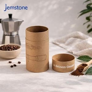 Caja de Embalaje de Tubo de Cartón Biodegradable Personalizada para Galletas, Tubos de Papel de Grado Alimenticio para Envasar Granos de Café - Product Image 3