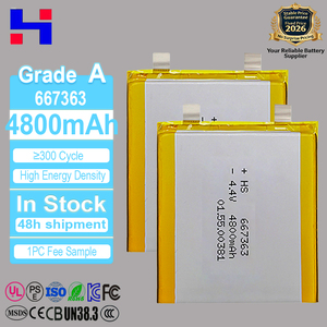 厂家直销 667363 3.85V 4800mah 电池定制 302540 3.7v 280mah 聚合物 50 安培锂电池，适用于笔记本电脑耳机 - Product Image 1