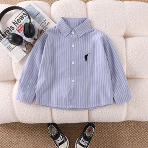 Nuovo Set <span class=keywords><strong>di</strong></span> Abbigliamento per <span class=keywords><strong>Ragazzi</strong></span> 2026, 3 Pezzi: Camicia a Righe, Gilet Lavorato a Maglia, Jeans, Outfit Casual per Bambini - Product Image 5