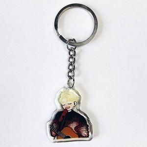 Custom Transparent Acrylic <b>Keychains</b> Blank Keyring with <b>Anime</b> Keyring Personalized Clear Plastic Keychain Blank for Logo - Product Image 3
