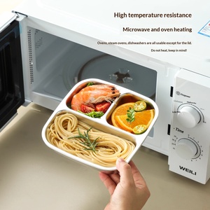 Contenedor de Aperitivos Dividido de Acero Inoxidable 304 con Tapa Hermética, Lonchera Bento de 3 o 4 Compartimentos para Niños y Adultos, Preparación de Comidas - Product Image 4