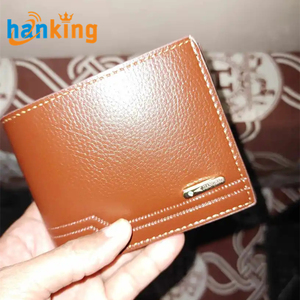 Ehanking Portefeuille d'affaires en cuir PU vintage pour homme court à deux volets doublure en polyester-Cadeau à la mode pour papa grand-père - Product Image 4