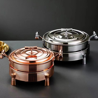 Chauffe-plat élégant à air chaud, réchaud buffet, plat de service pour traiteur, contrôle automatique de la température