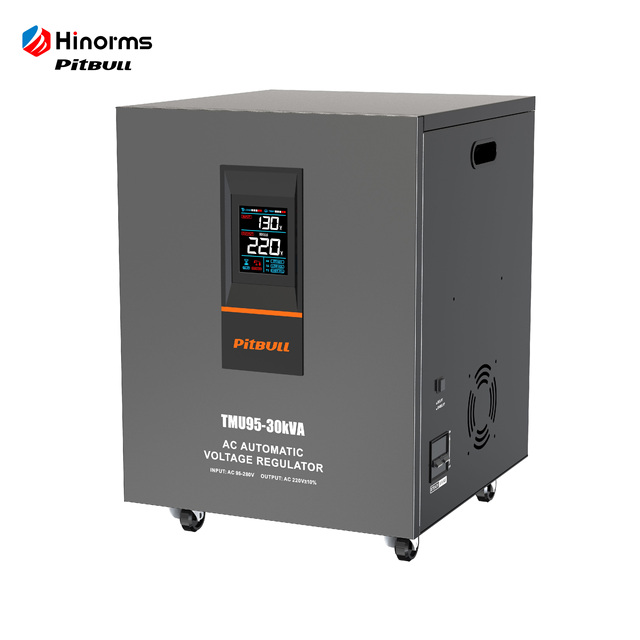 Low Input Single Phase AC Voltage Stabilizers Pitbull TMU 20kVA AVR Regulator Relay High Precision Stable Work 2 Years SVC