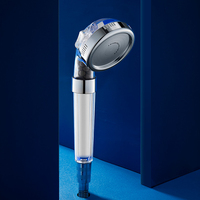 Pommeau de Douche Portable avec Commutateur, Jet Pluie Pressurisé, Filtre Spa Vitamine C et Parfum Soin de la Peau pour Hôtels