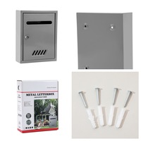 Boîte aux lettres murale minimaliste, étanche, avec revêtement en poudre, ventilée, à dessus plat, antirouille, pour usage résidentiel