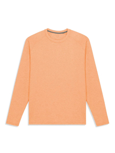 เสื้อยืดแขนยาวผ้านิ่มแบบบางน้ำหนักเบาทำจากผ้าโพลีเอสเตอร์/ ผ้าฝ้ายพิมพ์โลโก้ตามสั่งสำหรับผู้ชายสีพื้น - Product Image 5