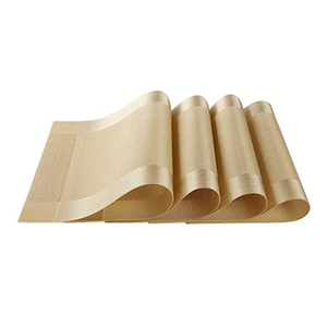 Tovagliette di nozze variopinte del pvc dell'oro della stuoia della tabella del ristorante dell'attrezzatura dell'hotel - Product Image 1