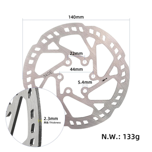 Rotor de Freno de Disco de 140 mm, 160 mm, 180 mm, 6 Pernos, para Scooter Eléctrico, Bicicleta Eléctrica, Disco de Freno Hidráulico de Acero Inoxidable, Piezas de Repuesto - Product Image 5