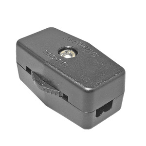 Wit Zwart US SPT-2 Elektronische Inline Enkelpolige 1NO1NC aan uit Gear Draaiknop Stroomschakelaar 18AWG 6A <span class=keywords><strong>120V</strong></span> - Product Image 2