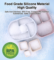 Récipient alimentaire 100% écologique de qualité alimentaire sans Bpa avec logo personnalisé Ensemble de boîtes à lunch pour enfants en acier inoxydable silicone silicone Bento