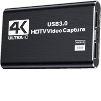Carte de capture vidéo USB 3.0 en métal 4K HDTV, enregistreur vidéo HD 1080P 60Hz, prend en charge l'enregistrement MP4, enregistrement de jeux PS4 OBS, caméra d'ordinateur portable